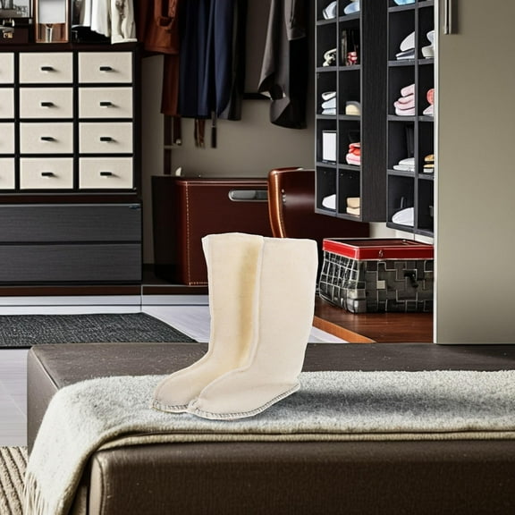 OUNONA 1 Pair Waterproof Rain Boot Liners Warm and Breathable Boot Liners Detachable Winter Boot Liners for Rubber Boots Size 44