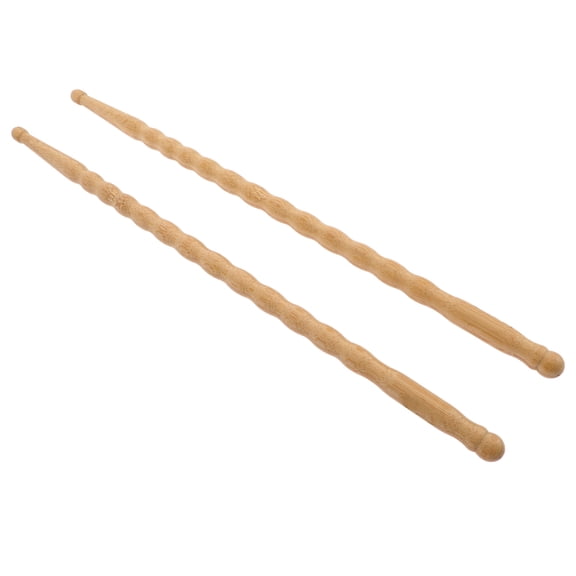 Moluckfu Stage Drumstick Comfortable to Hold Synthetic Material Wood Color 1 Pair 15.7x0.6in