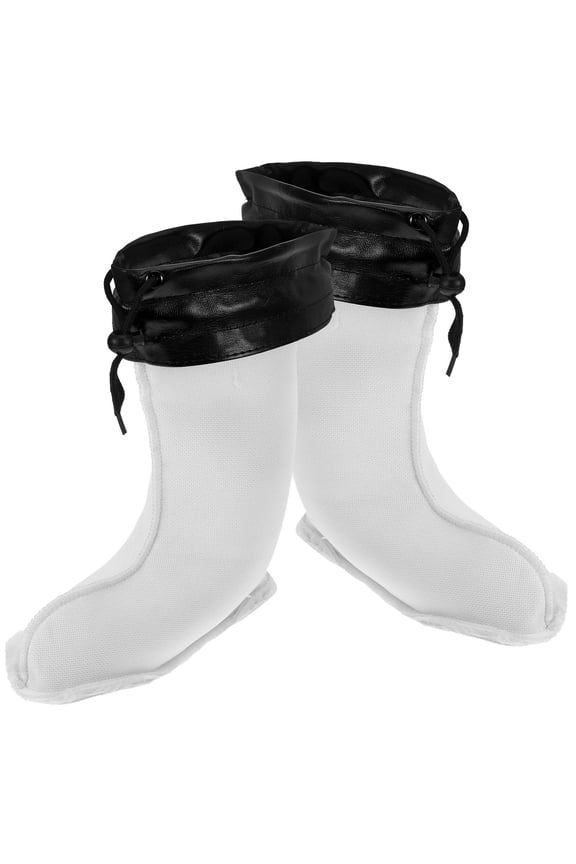 1Pair Thermal Boot Liners for Rubber Boots Warm Comfortable White Sock Liners