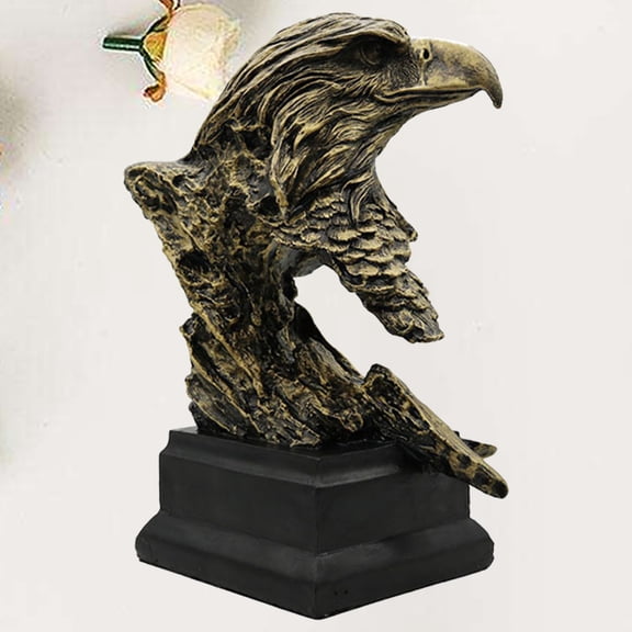 OUNONA 1 Pc Animal Shape Eagle Ornament Gift Office Desktop Adornment for Home Living Room Decoration (Retro )