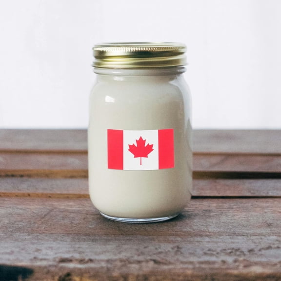 OUNONA 1 Roll Canada Flag Sticker For Truck Water Bottles Laptops Cars And Notebooks Easy To Stick Canadian Flag Decal For Diy Projects And Scrapbooking