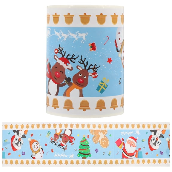 OUNONA 1 Roll Decorative Border Paper, Wear-Resistant Cartoon Border Trim Sticker for Walls and Crafts