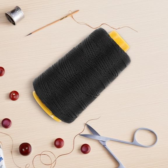 OUNONA 1 Roll Decorative Thread for Hand Sewing Leather Repair DIY Projects Furniture Bags Bookbinding Lightweight Sewing Supply