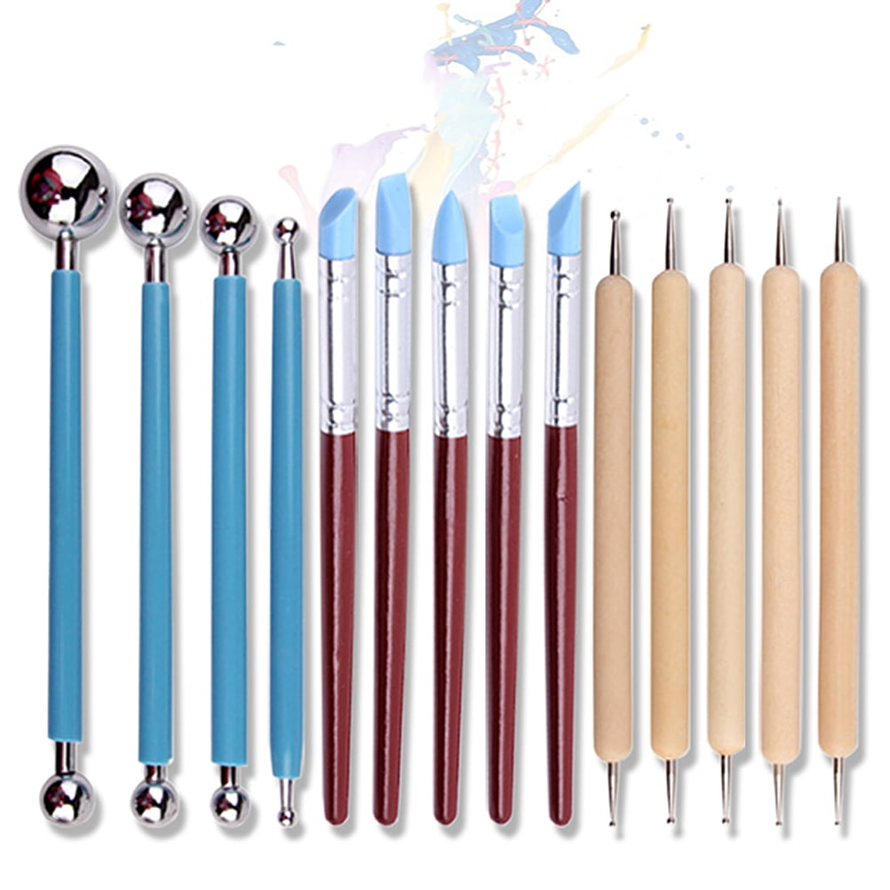 5-Piece Clay Sculpting Tools Set - Silicone & Stainless Steel Dual Ended, For Pottery & Crafts - View #12