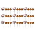 thumbnail image 1 of OUNONA 36 Pcs Basketball Cake Toppers Party Dessert Table Decorations Assorted Colors for Birthday and Sports Events, 1 of 6