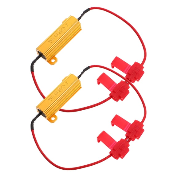 OUNONA 1 Set Aluminum Housing Power Resistor High Precision And Stability For Car Light And Signal Load Automotive Metal Resistor