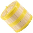 thumbnail image 1 of NUOLUX Bamboo Steamer Basket Multi Kitchen Tool Banquet 1 Set 6.29X5.31X5.31in, 1 of 8