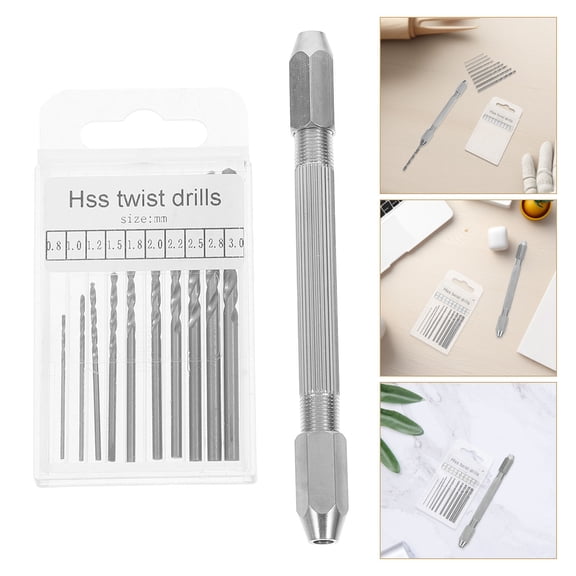 OUNONA 1 Set Double Ended Watch Drill Bit for Hexagonal Watch Repair with Double Ended Hexagonal Repair Drill Bit