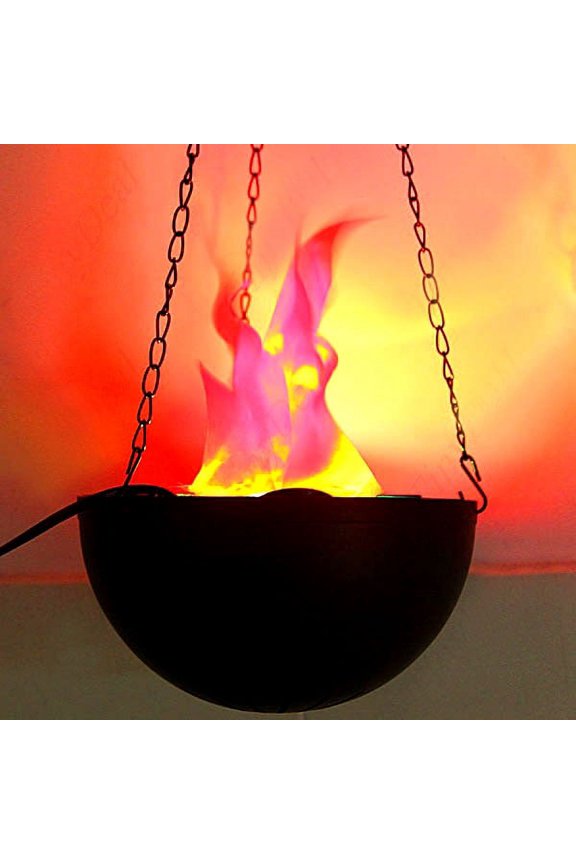 1 Set Black Plastic Electric Brazier With Design For Indoor And Outdoor Use