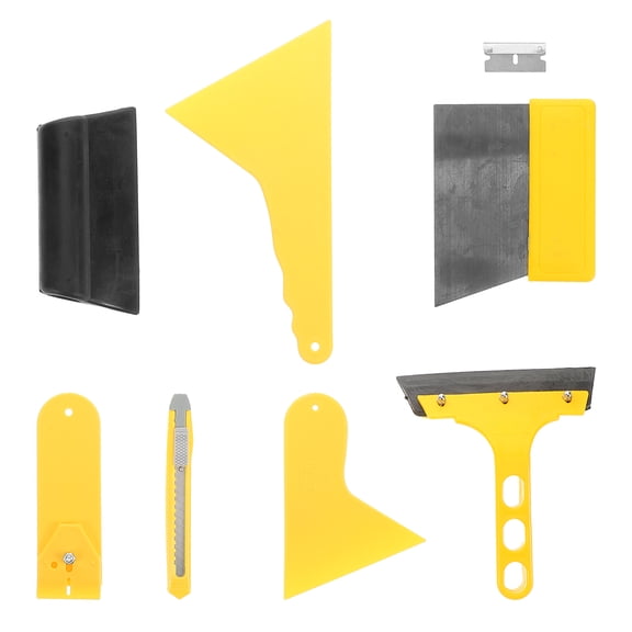 Tineasur Car Window Film Squeegee Tool Set, Assorted Colors Plastic for Auto Tint Installation and Window Tinting, 1 Set