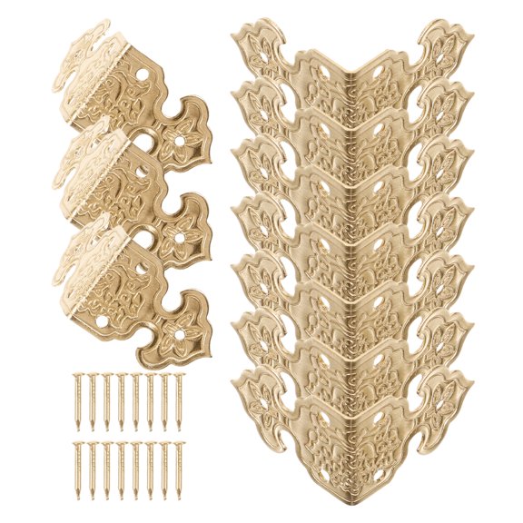 OUNONA 1 Set Chinese Style Corner Protectors Jewelries Box Protective Guards Wood Box Corner Protectors