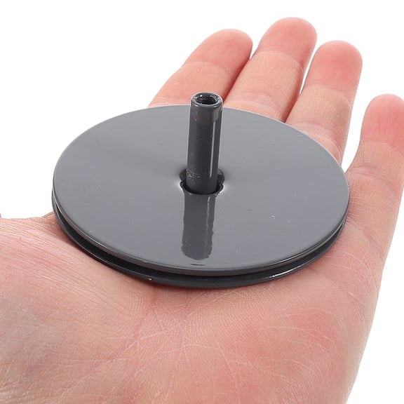 OUNONA Metal Door Knob Hole Cover Plate 2-5/8'' Diameter Conceals Deadbolt Lock Holes with Mounting Screws Included