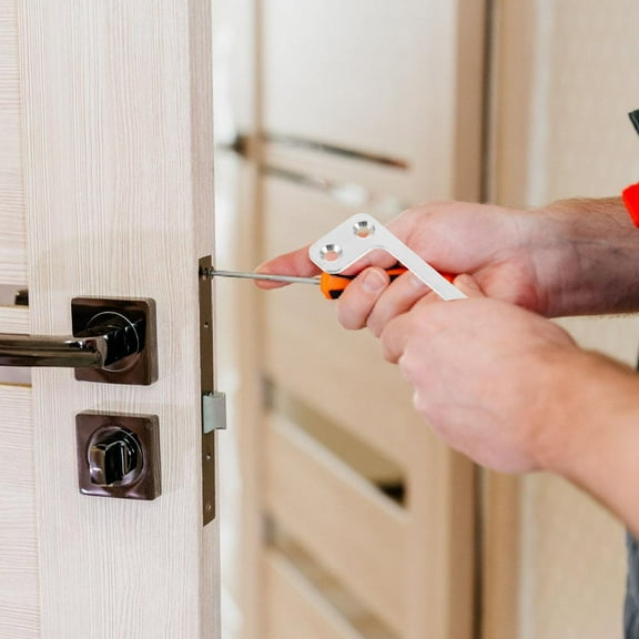 OUNONA 1 Set Of Door Strike Plate Door Lock Cover Door Lock Reinforcement Plate Dead Bolt Strike Plate Door Strike Plate Extender Door Lock Hardware Plate