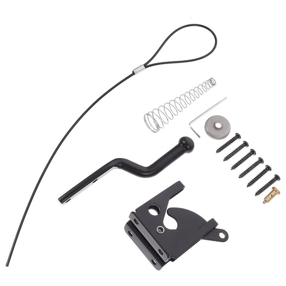 OUNONA 1 Set Gravity Lever Fence Lock Iron Bolt Lock Garden Wood Fence Gate Lock
