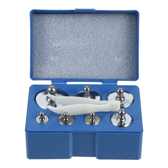 OUNONA 1 Set Lab Weights High Accuracy Steel Calibration Weights for Scientific Research