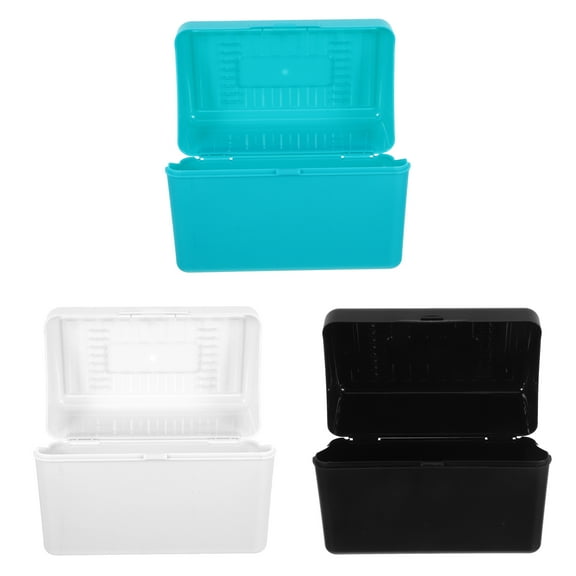 FOLOYORI 1Set Compact Assorted Color Index Card Holder Box for Office and Study Supplies