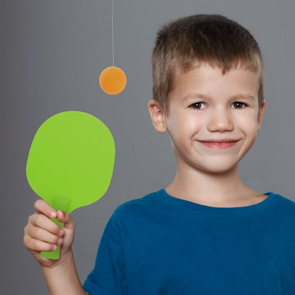 OUNONA 1 Set Indoor Kids Table Tennis Training Kit Cute Frog Hanging Trainer Parent-Child Interaction Toy Children'S Eye Training Device