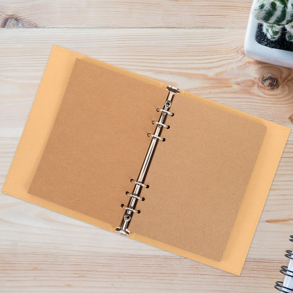 OUNONA 1 Set Kraft Paper Photo Album For Couples Diy Scrapbook With Ample Storage For Photos And Journals Vintage Memory Book For Special Occasions