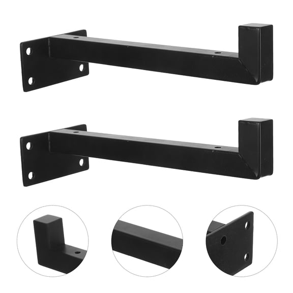 FOLOYORI 1 Set L-Shaped Shelf Bracket Space Saving Design with Easy Install Screws for Wall Shelves