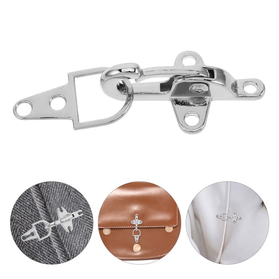 FOLOYORI cape shawl metal buckle Interlock Buckle Silver Quick Fastening Women Everyday Wear 1 Set