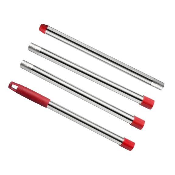 OUNONA 1 Set Mop Rod Extension Rod Stainless Steel Mop Pole Detachable Mop Rod Replacement