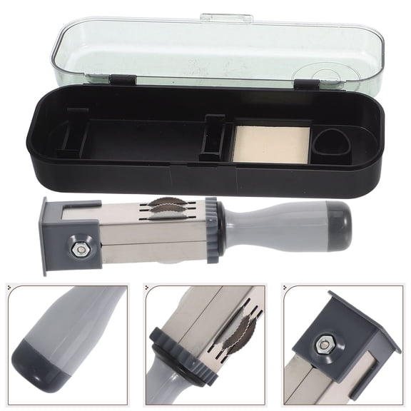 OUNONA 1 Set Multi-Purpose Stamp Tool Handheld Document Stamper Small Handheld Date Stamp Multi-Use Date Stamper For Documents
