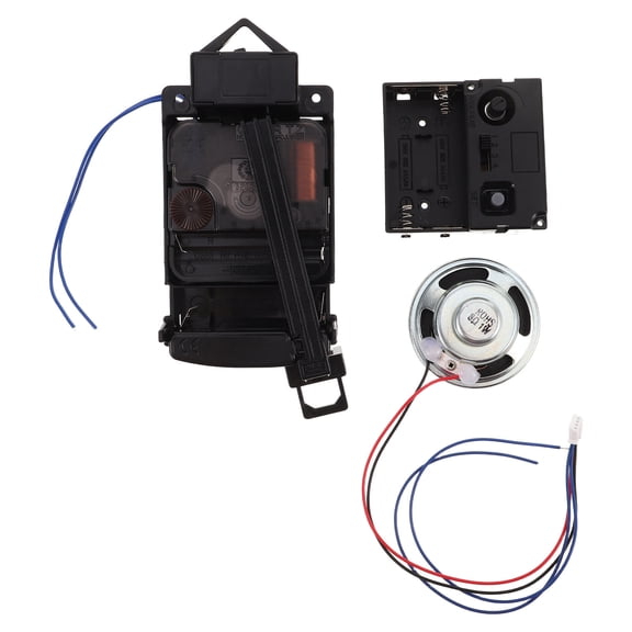 OUNONA Black Plastic Clockwork Music Box Replacement Set for Clock Enthusiasts - Easy to Install and
