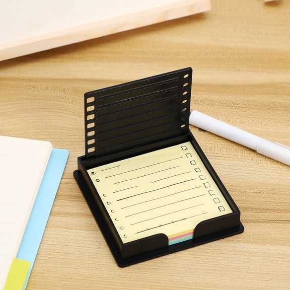OUNONA 1 Set Note Holder And Template Notepad Holder Business Card Display Rack Sticker Label Display Rack For Office Study Home