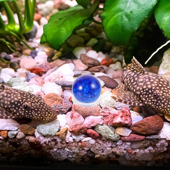 OUNONA 1 Set Of Decorative Glass Balls Ice Cracked Glass Balls Ice Cracked Fountain Spheres Ornament Fountain Cracked Spheres Decor