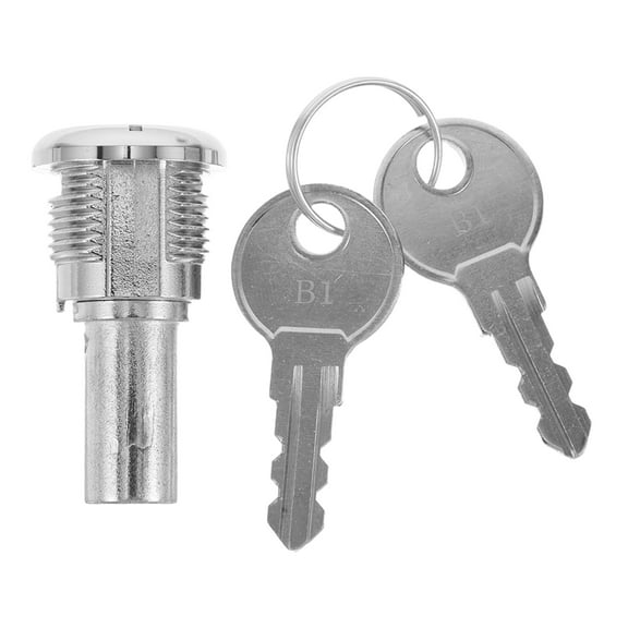OUNONA 1 Set Of Game Machine Lock Replacement Cylinder Lock With Key For Candy Dispenser Snack Machine Beverage Vendor Universal Metal Lock And Keys