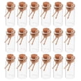 thumbnail image 1 of OUNONA 1 Set Of Tiny Bottles Small Jars Tiny Glass Jars Wishing Bottles Glass Corked Bottles Small Round Drifting Bottles Glass Jars with Lids, 1 of 8