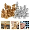 thumbnail image 1 of OUNONA 1 Set Plastic Chess Pieces Only International Chess Pieces Entertainment Board Game Chess Pieces, 1 of 7