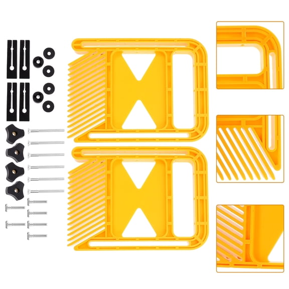 OUNONA 1 Set Precision Setup Blocks Woodworking Accessories Plastic Yellow for Safety