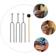 DRAFIDEEP Guitar Tuning Fork 440Hz Silver Metal and Wood Durable and Sturdy 1Set