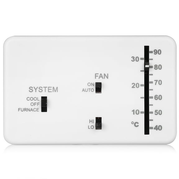 OUNONA RV Thermostat Set - Analog Camper Thermostat Replacement for Heating and Cooling Control in RVs and Campers