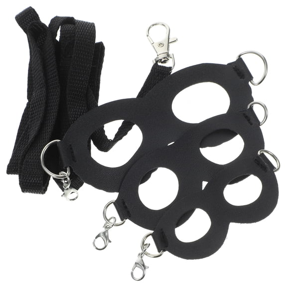 OUNONA 1Set Black Gecko Harness Adjustable Lightweight Leash for Small Reptiles