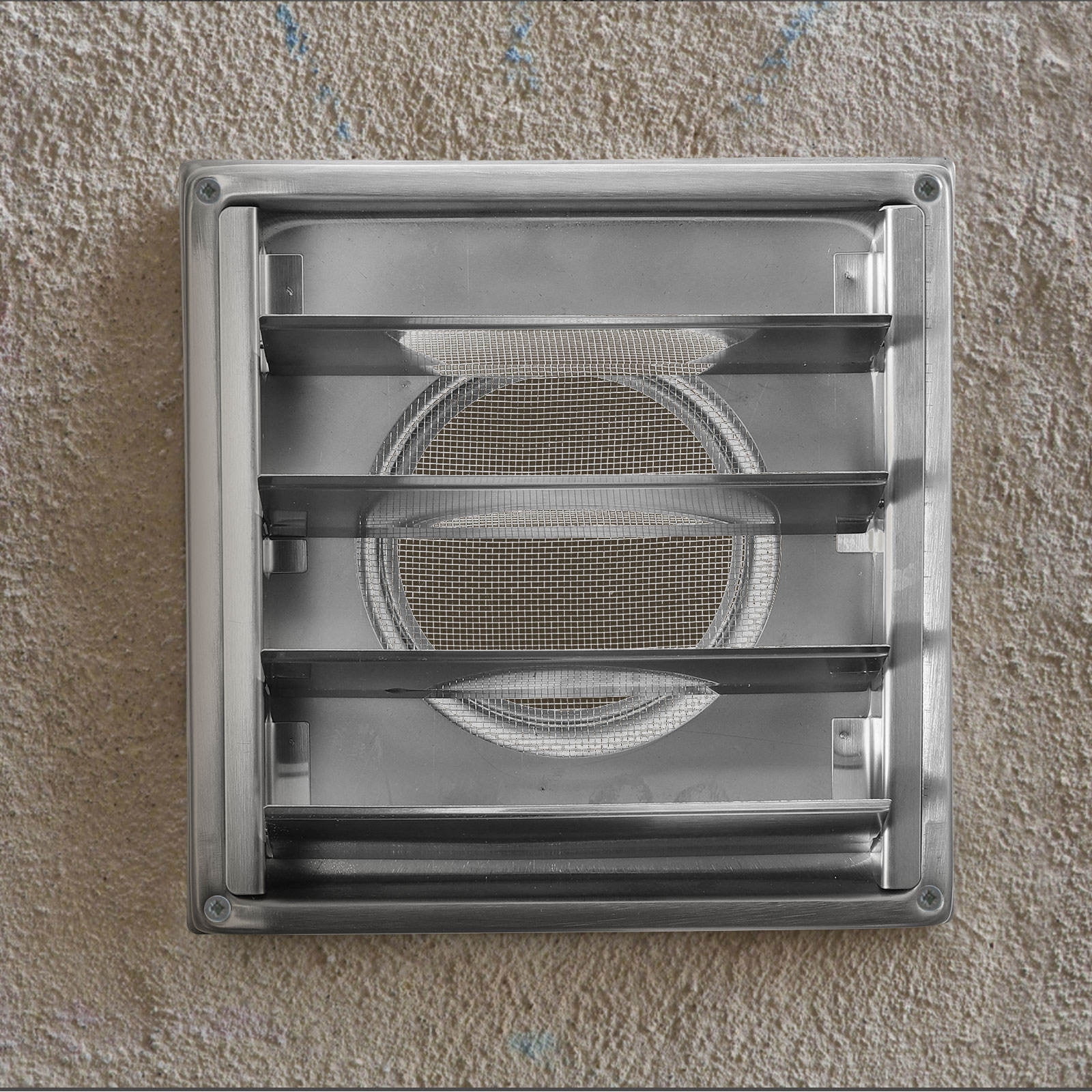 OUNONA 1 Set Stainless Steel Exhaust Vent Duct Cover Air Vent Grille Cover Exterior Wall Vent Hood