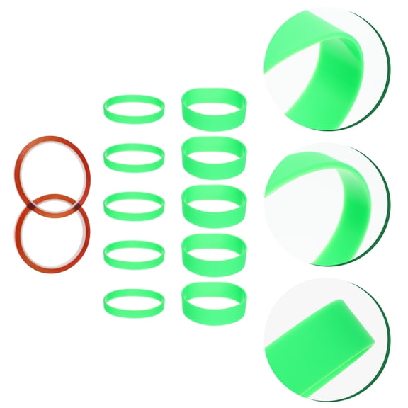 OUNONA 1 Set Sublimation Silicone Bands Rings Heat Resistant Printing Tape
