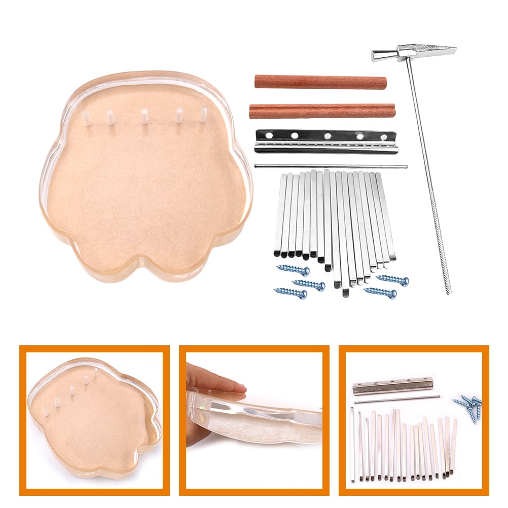 OUNONA 1 Set Thumb Piano 17 Keys Kalimba Easy Assemble Kalimba Small Instrument Gifts