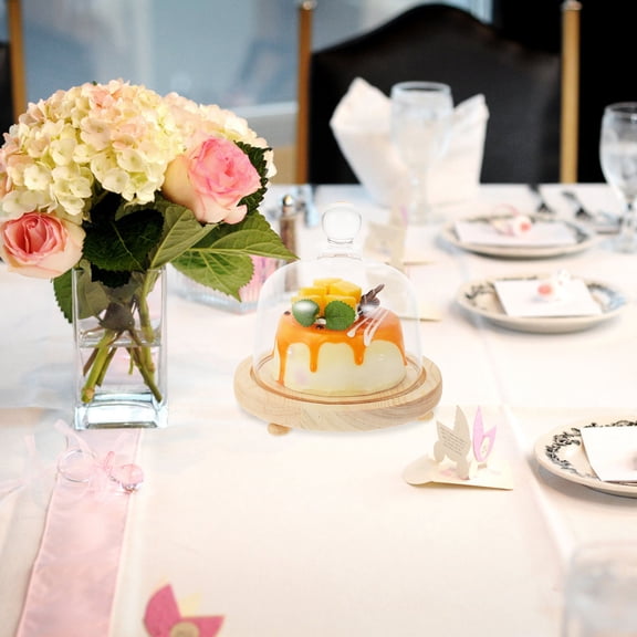 OUNONA 1 Set Transparent Dessert Cover Glass for Households or Guests