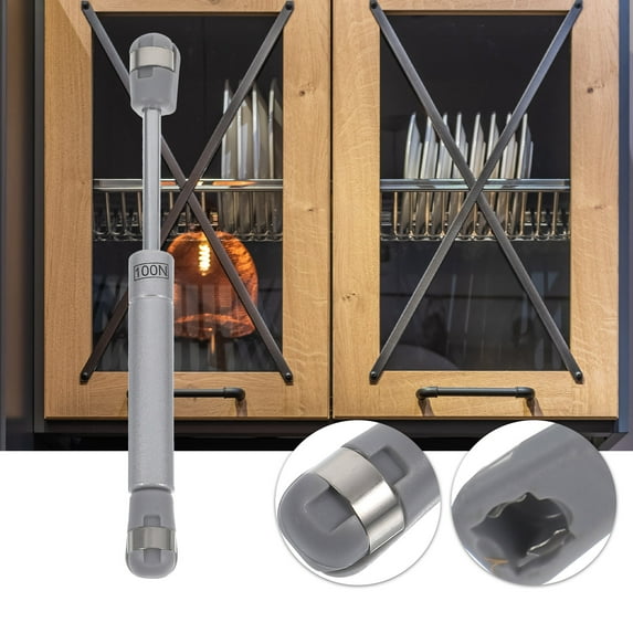 OUNONA 1 Set of Cabinet Door Hinges Support Rods Aluminum Alloy Cabinet Lid Stay Support for Installation