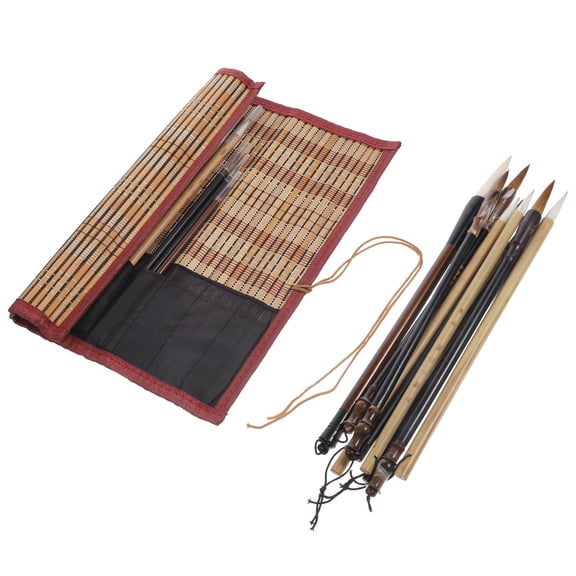 WEAVILUX calligraphy small brush Calligraphy Brushes Wood for Calligraphers present Giving 1 Set