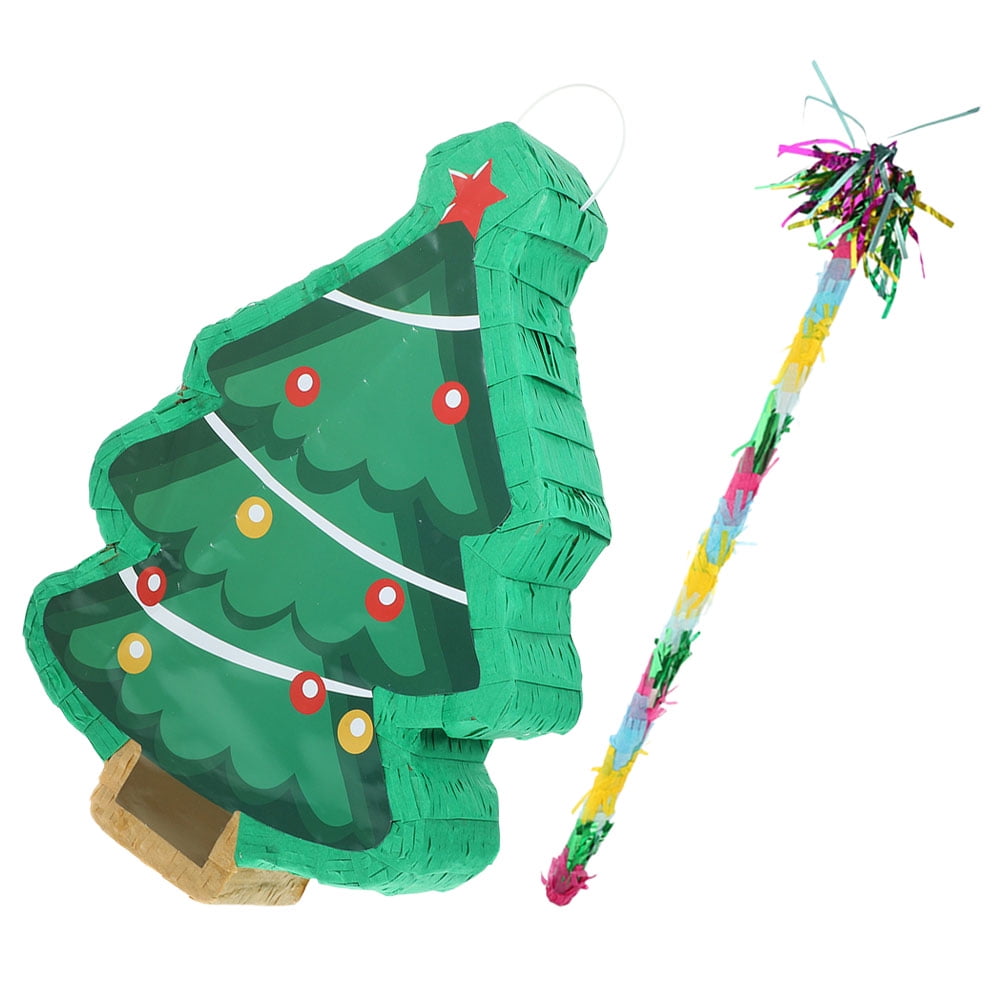 OUNONA 1 Set of Christmas Tree Pinata Party Pinata Decor Photo Prop Theme Christmas Party Decoration