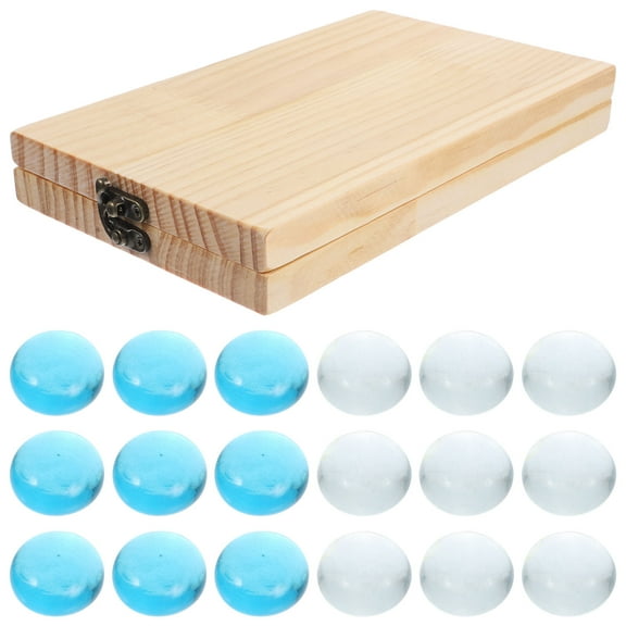 OUNONA Unique Wooden Chess and Mancala Game Set - Strategy Board Games Kit for Family Fun and