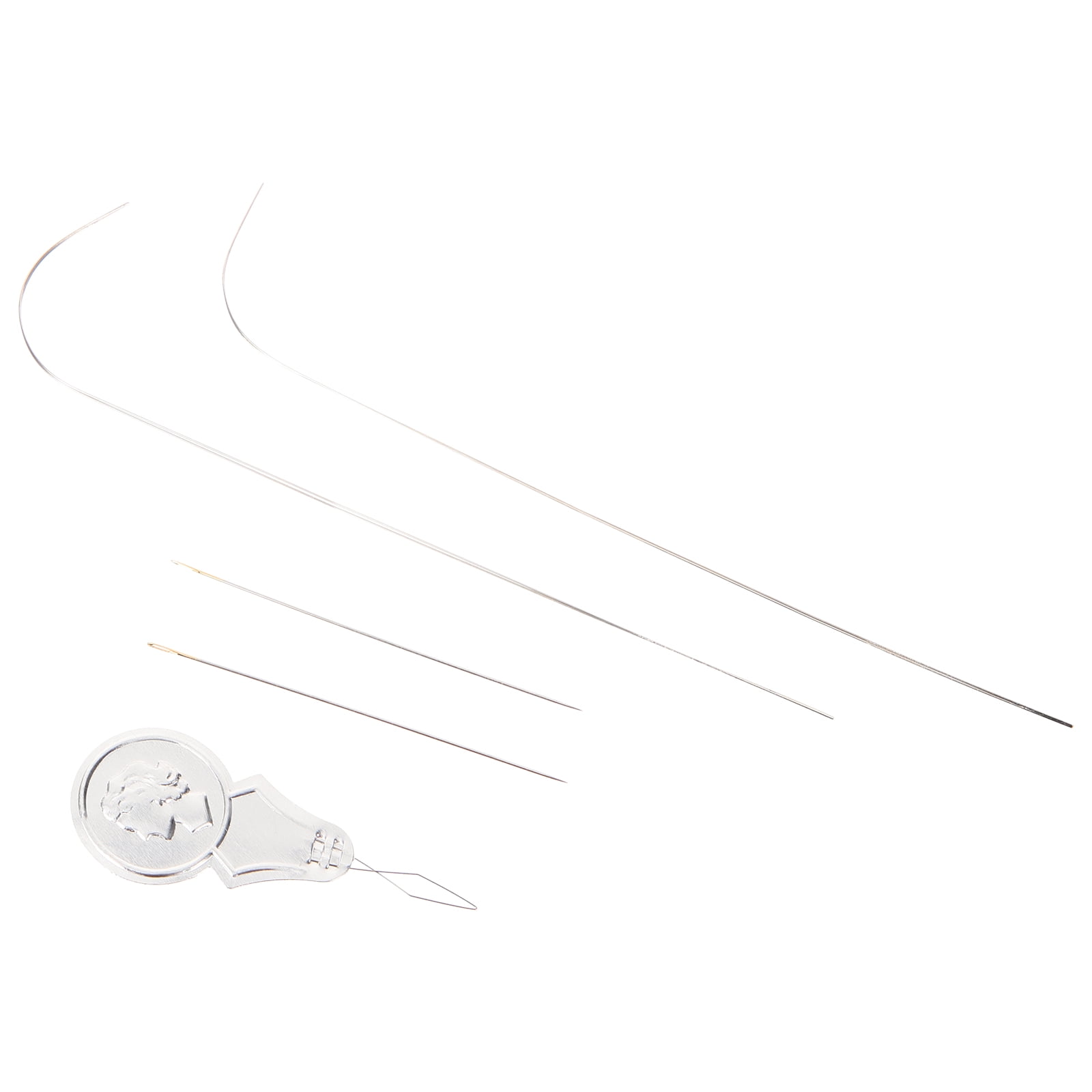 OUNONA 1 Set of Threading Bead Needles Beading Embroidery Needles DIY Yarn Knitting Needles Threading Tools