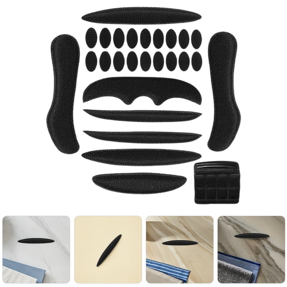 Tineasur Black Motorcycle Padding Inserts with Sweat Absorption and Shock for Electric Bikes, 1 Set of Accessories
