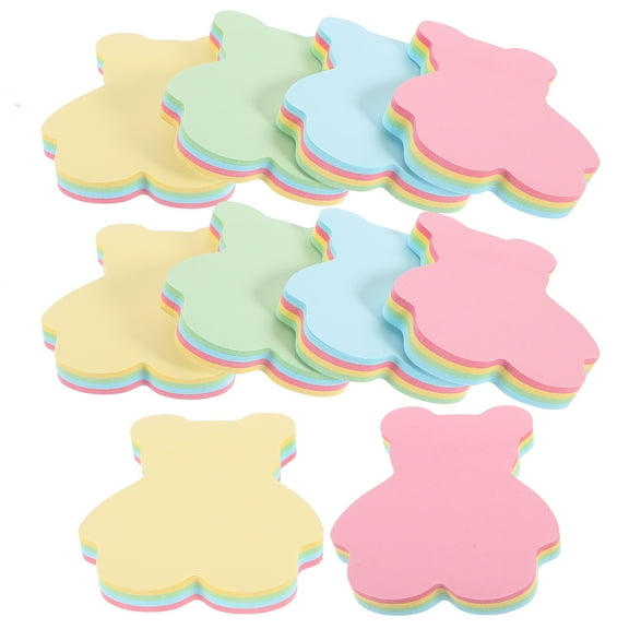 OUNONA 10 Books Stickers List Bear Student Office 7.10X6.20X0.01CM