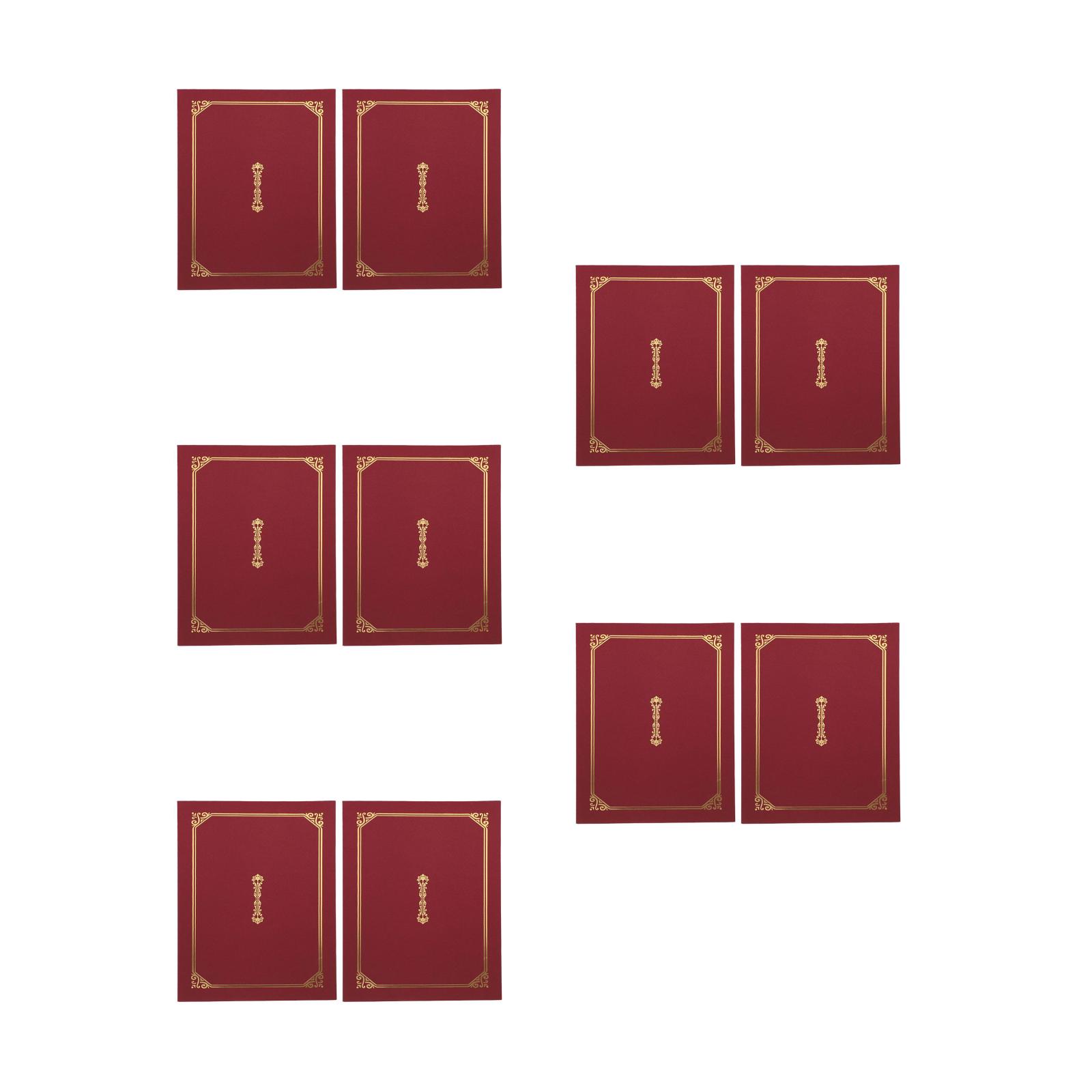 OUNONA 10 PCS Diploma Covers Presentation Folders A4 Certificate ...