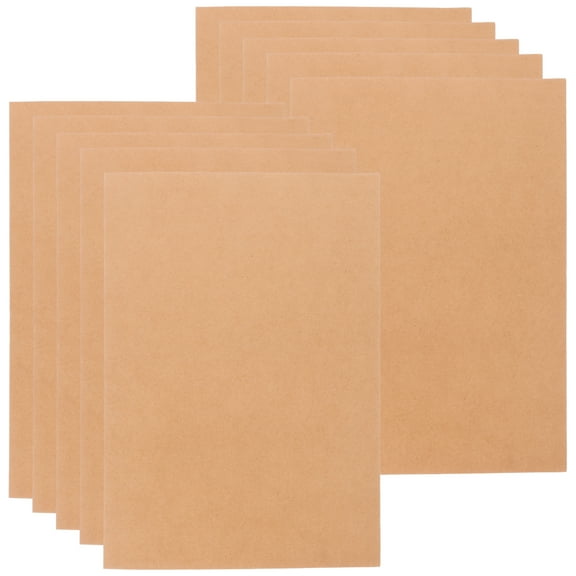 OUNONA 10Pcs A4 Paper File Organizer Light Brown Folder Easy Open Close Document Holder