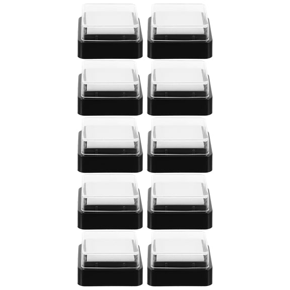 OUNONA 10-Piece Blank Ink Pad Set for Finger Painting, Plastic Art Accessories for Kids and Craft Activities